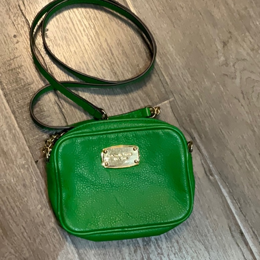 Michael Kors- Green Mini crossbody purse